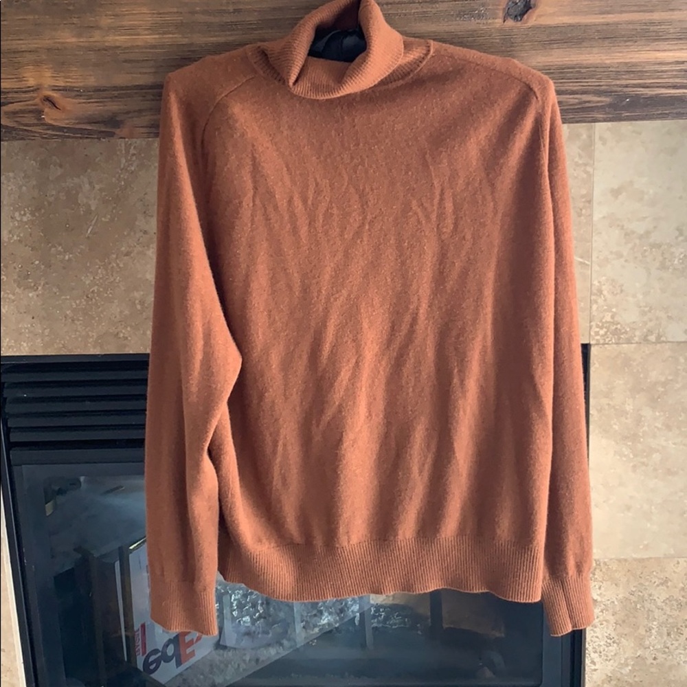 Brown Vince cashmere turtleneck